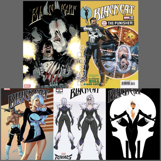 Black Cat #11 Cover A B C D E Variant Set Options Punisher 2026 Presale 6/10