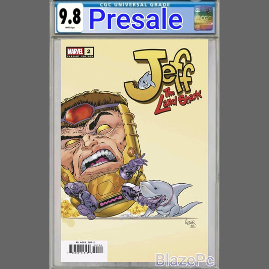 Jeff The Landshark #2 CGC 9.8 1:25 Aaron Kuder Variant 2025 PRESALE