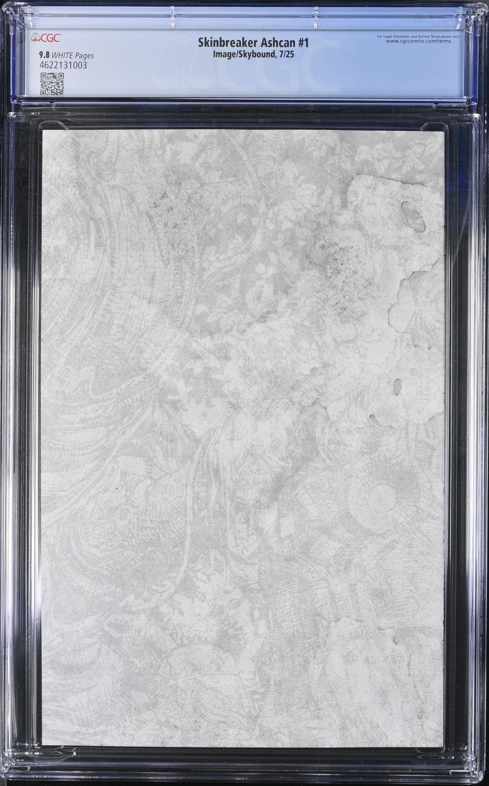 Skinbreaker #1 CGC 9.8 Ashcan Variant Finch Kirkman Image Comics 2025