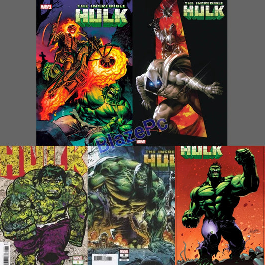 Incredible Hulk #6 Cover A B C D Variant Set or 1:25 Options Marvel 2023 NM