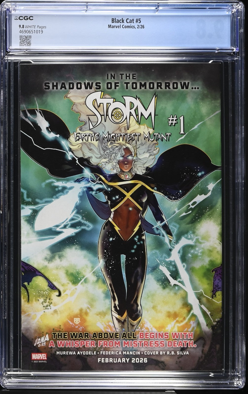 Black Cat #5 CGC 9.8 Cover A Adam Hughes 1st Print Marvel Comics 2025