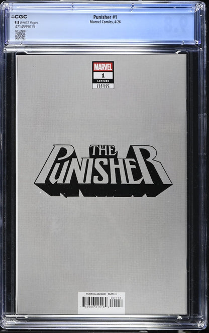 Punisher #1 CGC 9.8 1:100 David Marquez VIRGIN Variant Marvel 2026