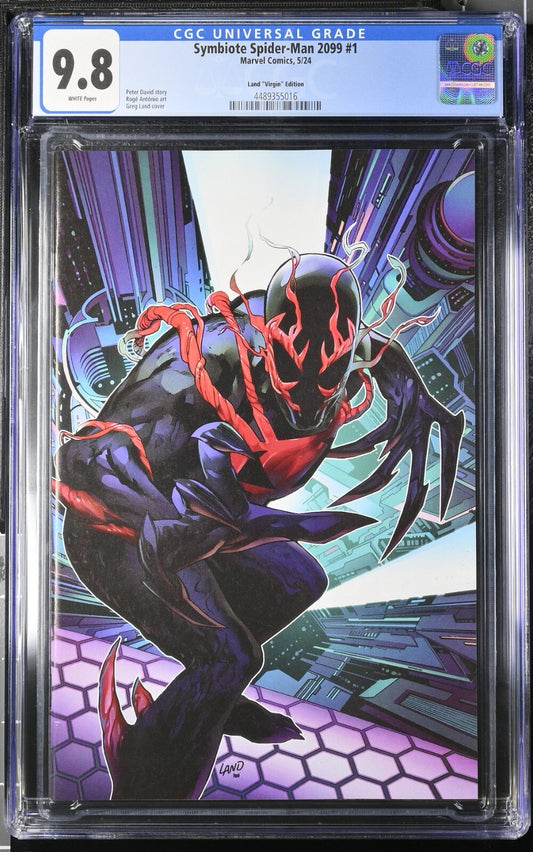 Symbiote Spider-Man 2099 #1 CGC 9.8 1:100 Greg Land VIRGIN Variant 2024