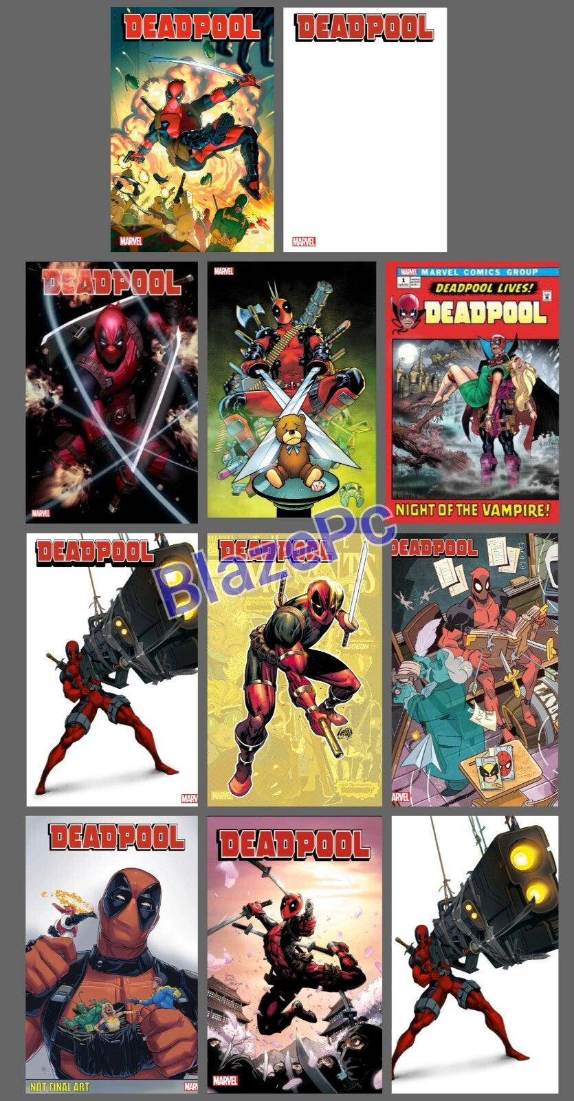 Deadpool #1 Cover A B C D E F G H I Variant Set or 1:25 1:100 Options 2024 NM