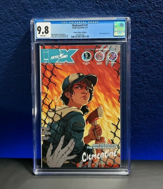 Skybound X #1 CGC 9.8 Yoshitani 1st Clementine Walking Dead Variant 2021 CVL