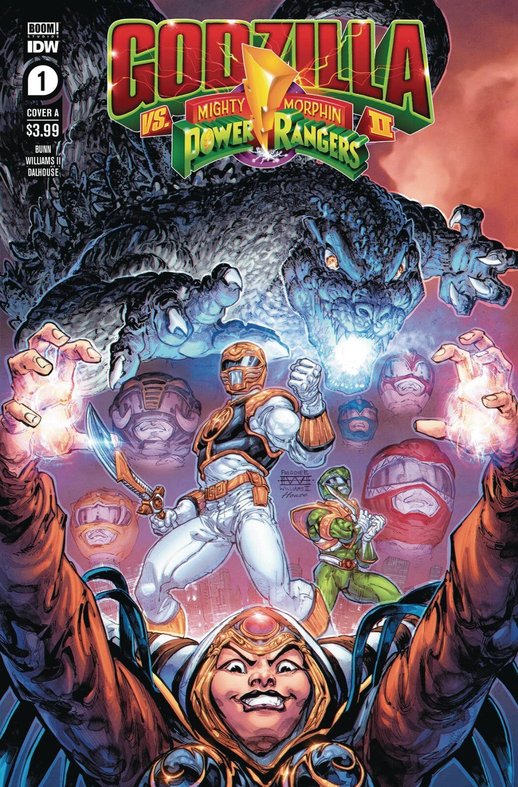 Godzilla Vs MMPR II #1 Cover A B Variant Set or 1:10 Options Rangers IDW 2024 NM