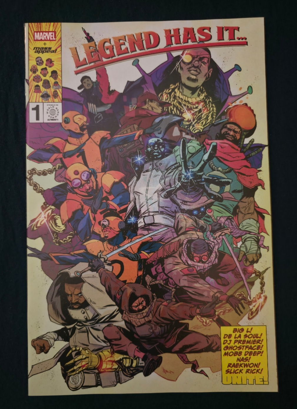 Legend Has it #1 Marvel Comics Presents X Mass Appeal Nas NYCC 2025 VF/NM