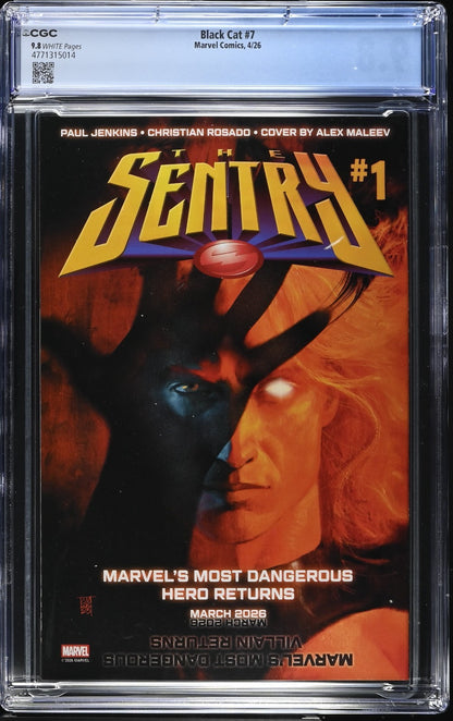 Black Cat #7 CGC 9.8 Cover A Adam Hughes 1st Print Marvel Comics 2026