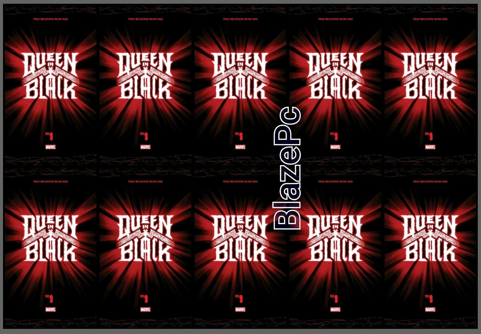 Queen In Black #1 True Believers Blind Bag Bundle Variant Options Presale 7/1