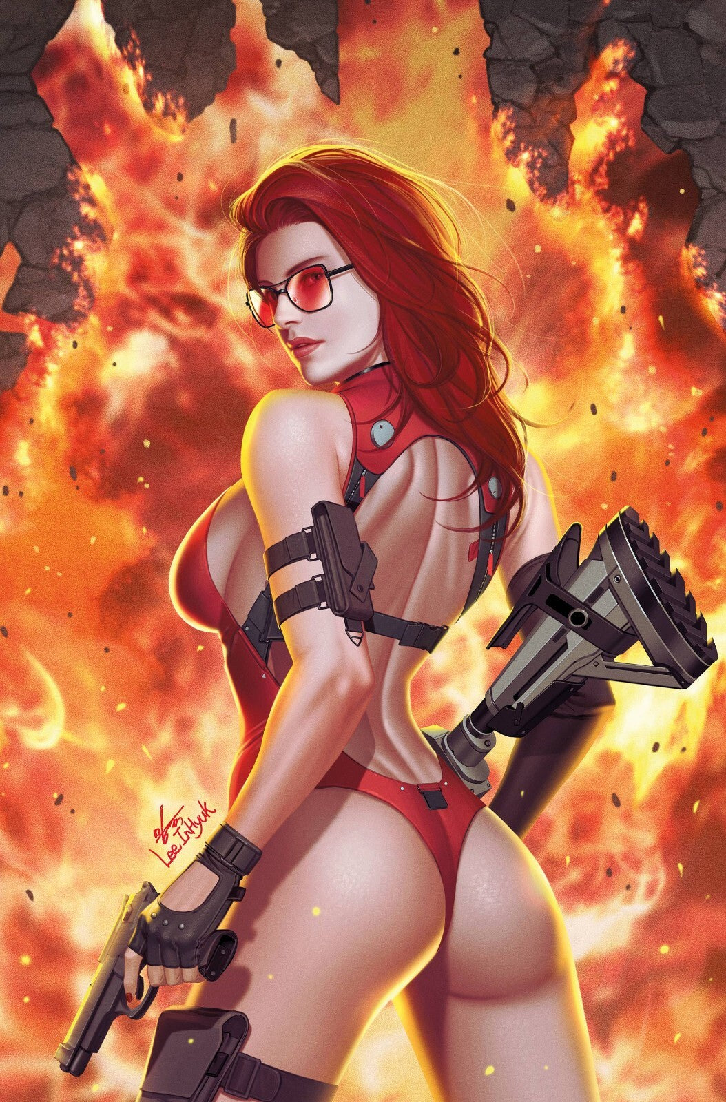 Heat Seeker Gun Honey #2 Cover A B C D E FOC Variant Set or 1:5 Options Titan