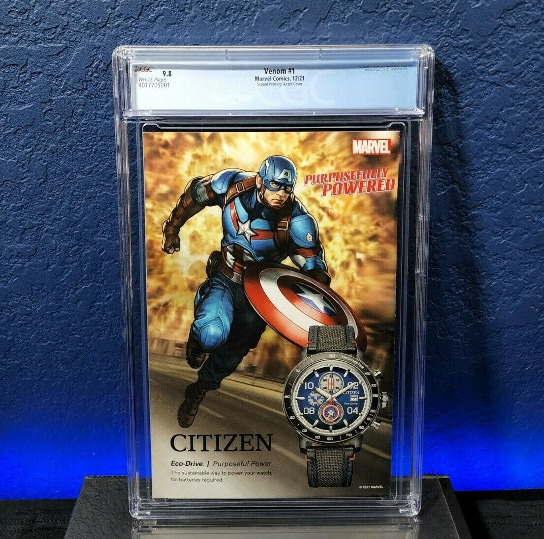 Venom #1 CGC 9.8 1:25 2nd Print Hitch Sketch Variant Al Ewing Ram V Marvel 2022