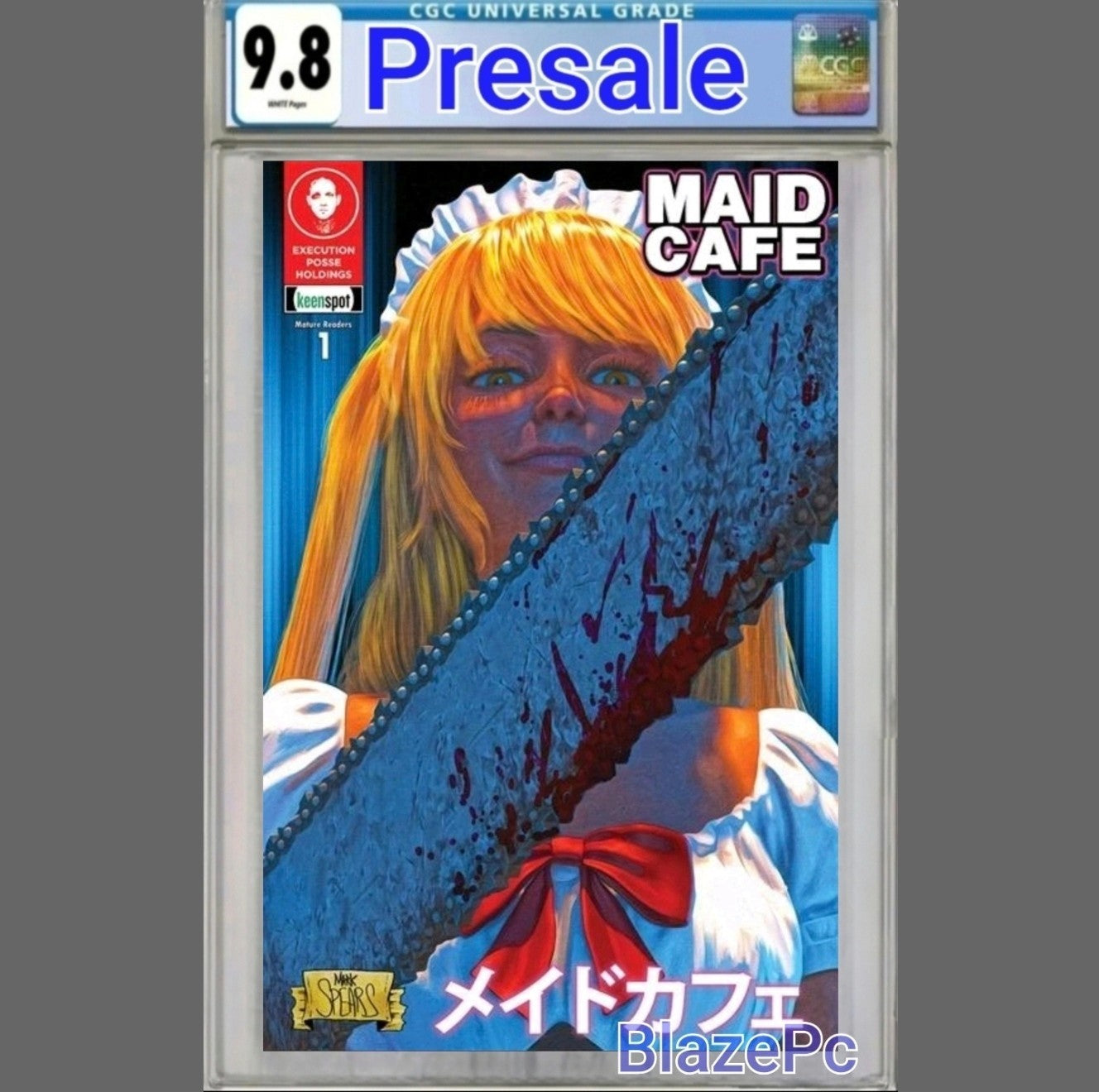 Maid Cafe #1 CGC 9.8 Mark Spears Cover A 1st Print  Keenspot 2026 PRESALE
