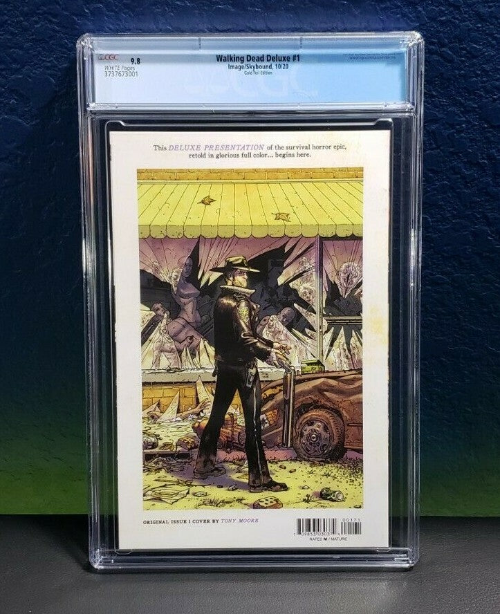 Walking Dead Deluxe #1 CGC 9.8 Gold Foil One per store Variant finch