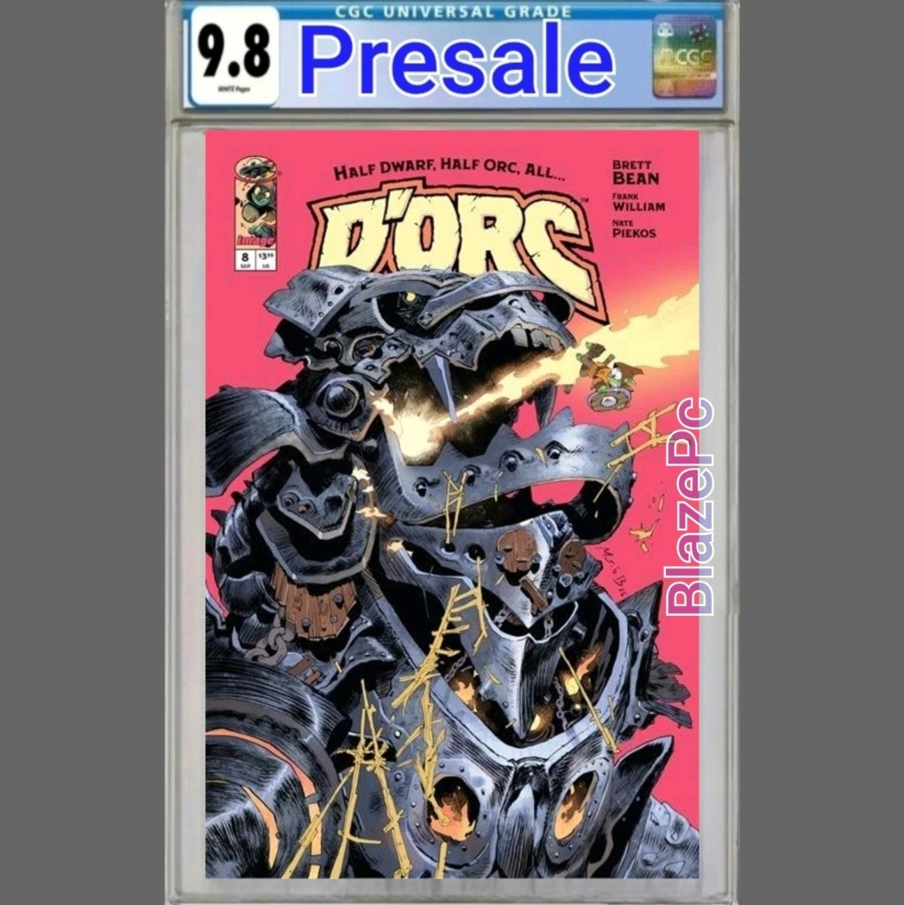 Dorc #8 CGC 9.8 Matias Bergara Cover B Variant 1st Print Image PRESALE