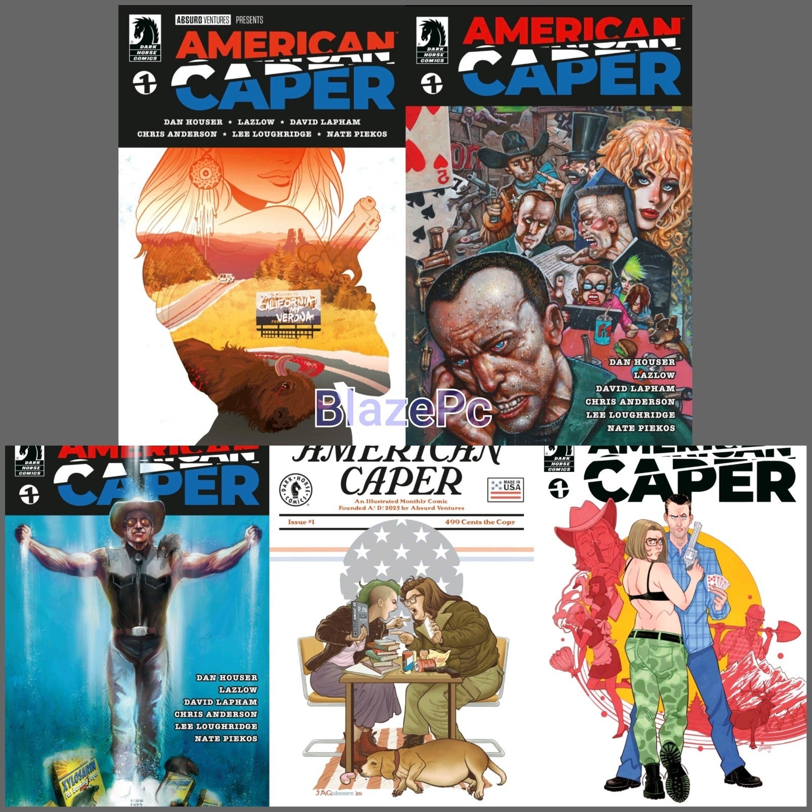 American Caper #1 Cover A B C D E Variant Set Options Dark Horse Presale 11/12
