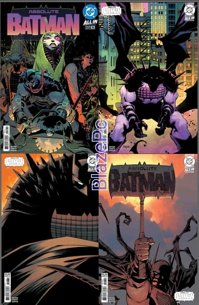 Absolute Batman #18 Cover A B C D Variant Set Options DC Comics Presale 3/11