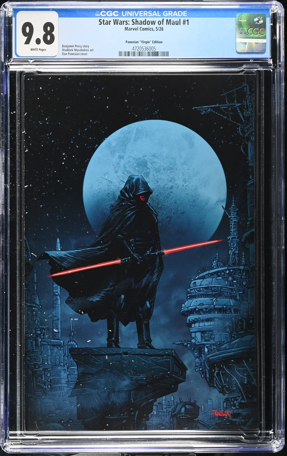 Star Wars Shadow of Maul #1 CGC 9.8 1:100 Panosian VIRGIN Variant Marvel 2026