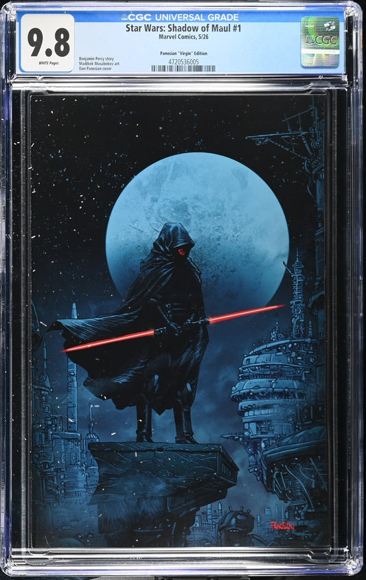 Star Wars Shadow of Maul #1 CGC 9.8 1:100 Panosian VIRGIN Variant Marvel 2026