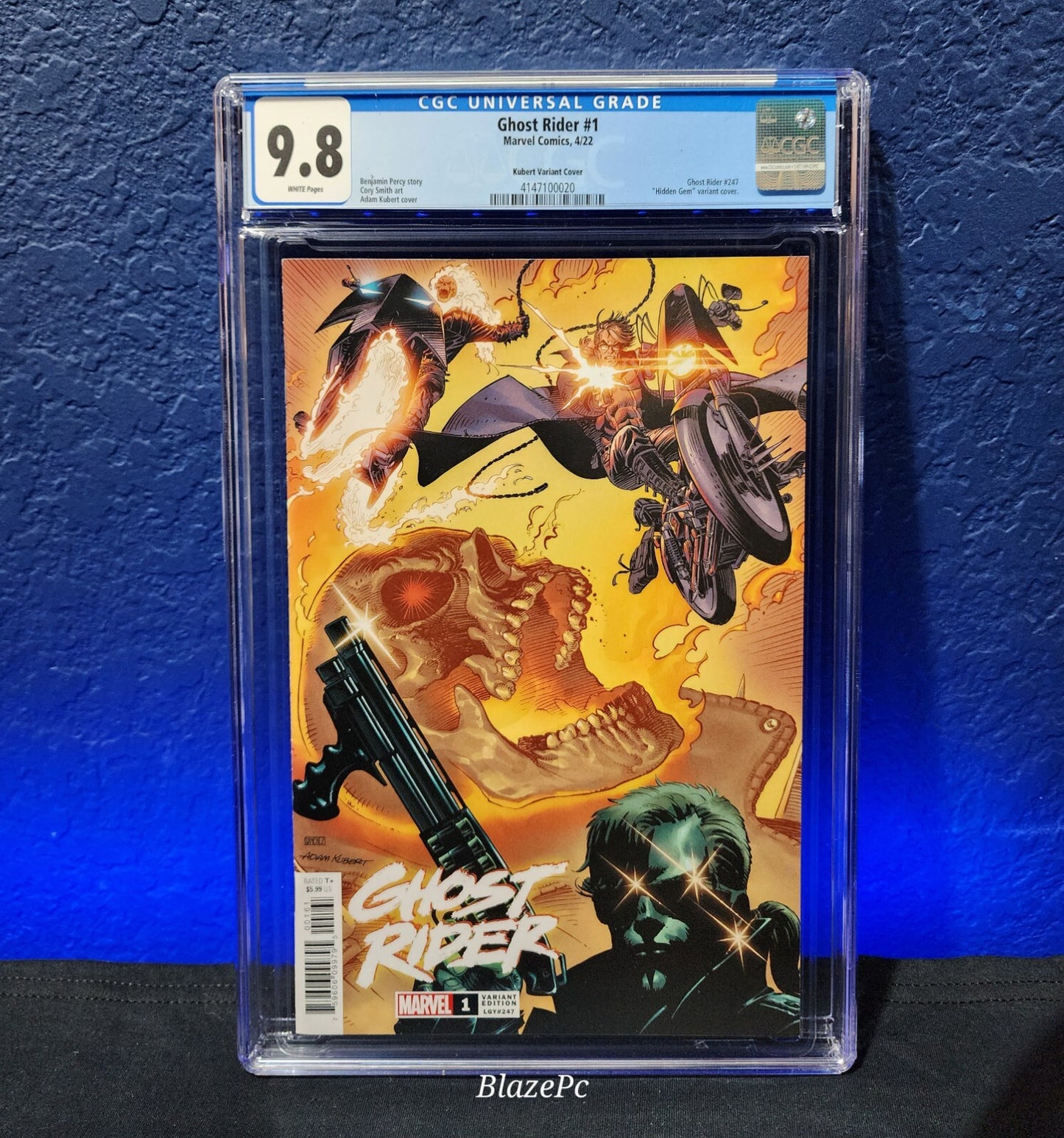 Ghost Rider #1 CGC 9.8 1:100 Kubert Hidden Gem Variant Percy 1st Talia 2022