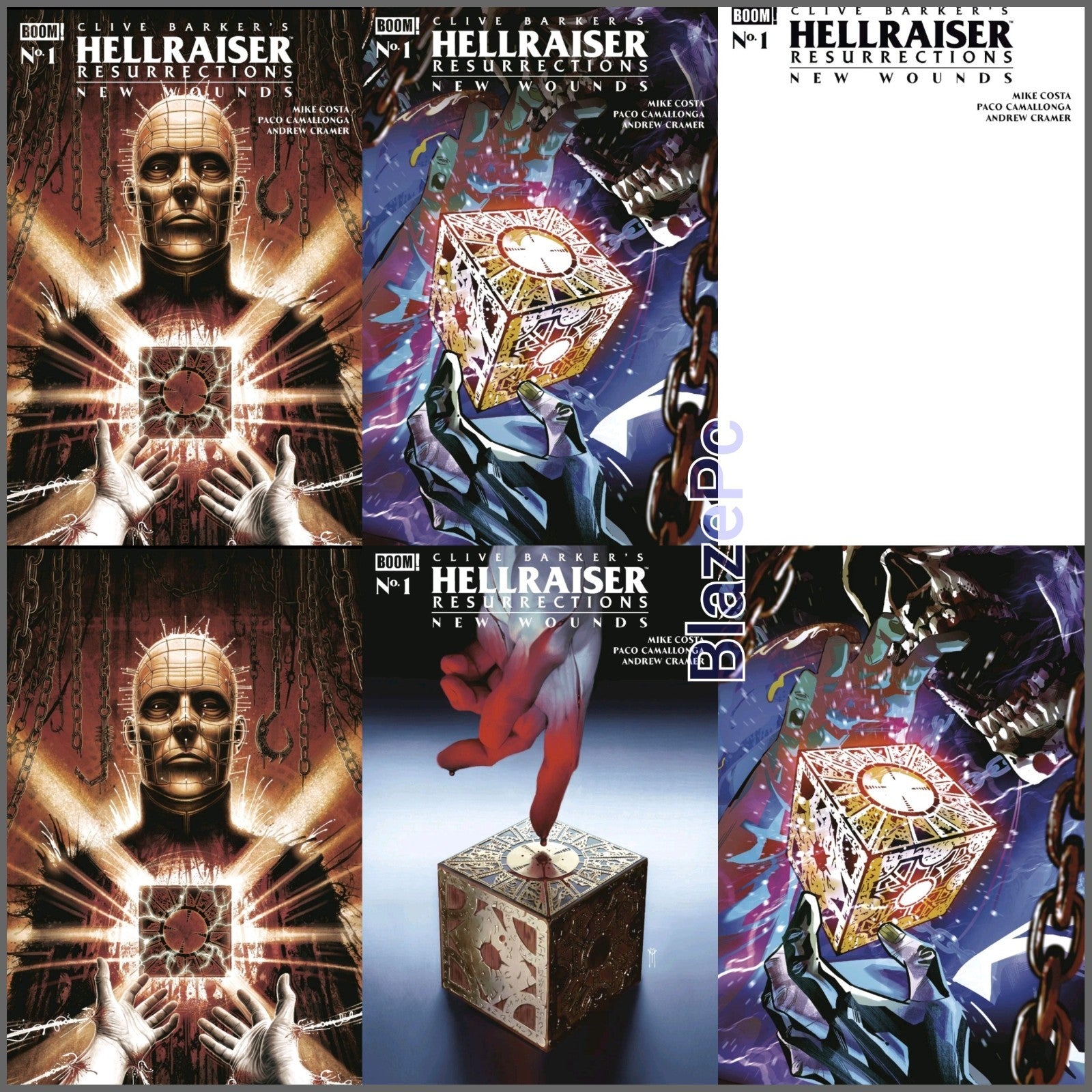 Hellraiser Resurrections New Wounds #1 A B C F G 1:10 Variant Option Presale 9/2