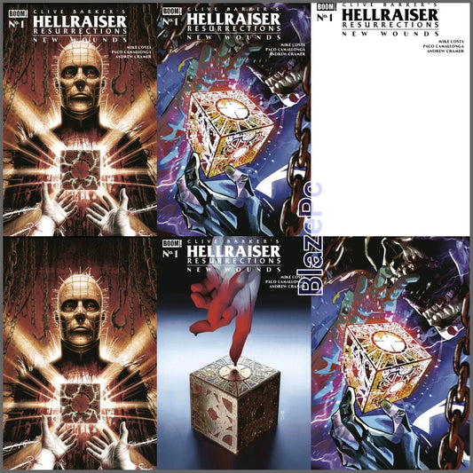 Hellraiser Resurrections New Wounds #1 A B C F G 1:10 Variant Option Presale 9/2