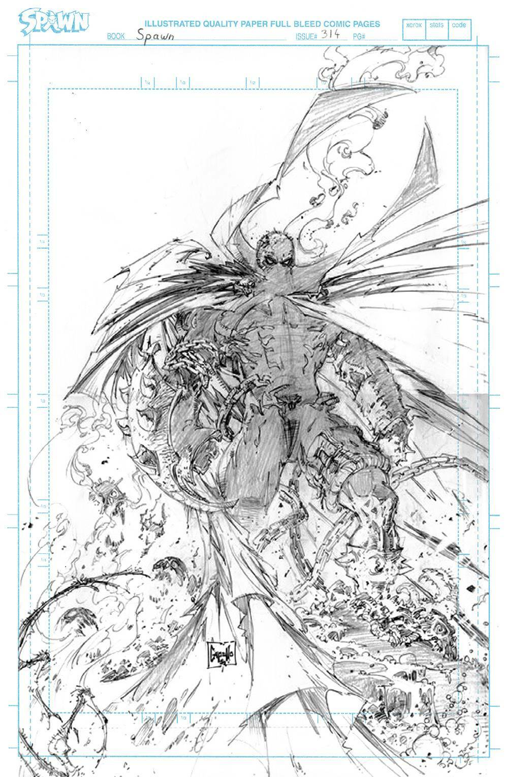 Spawn 314 Cover A B C D 1:5 1:50 Variant B&W Mattina McFarlane Options