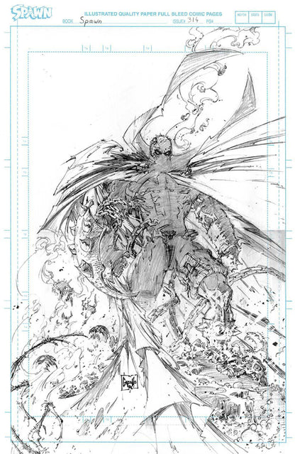 Spawn 314 Cover A B C D 1:5 1:50 Variant B&W Mattina McFarlane Options