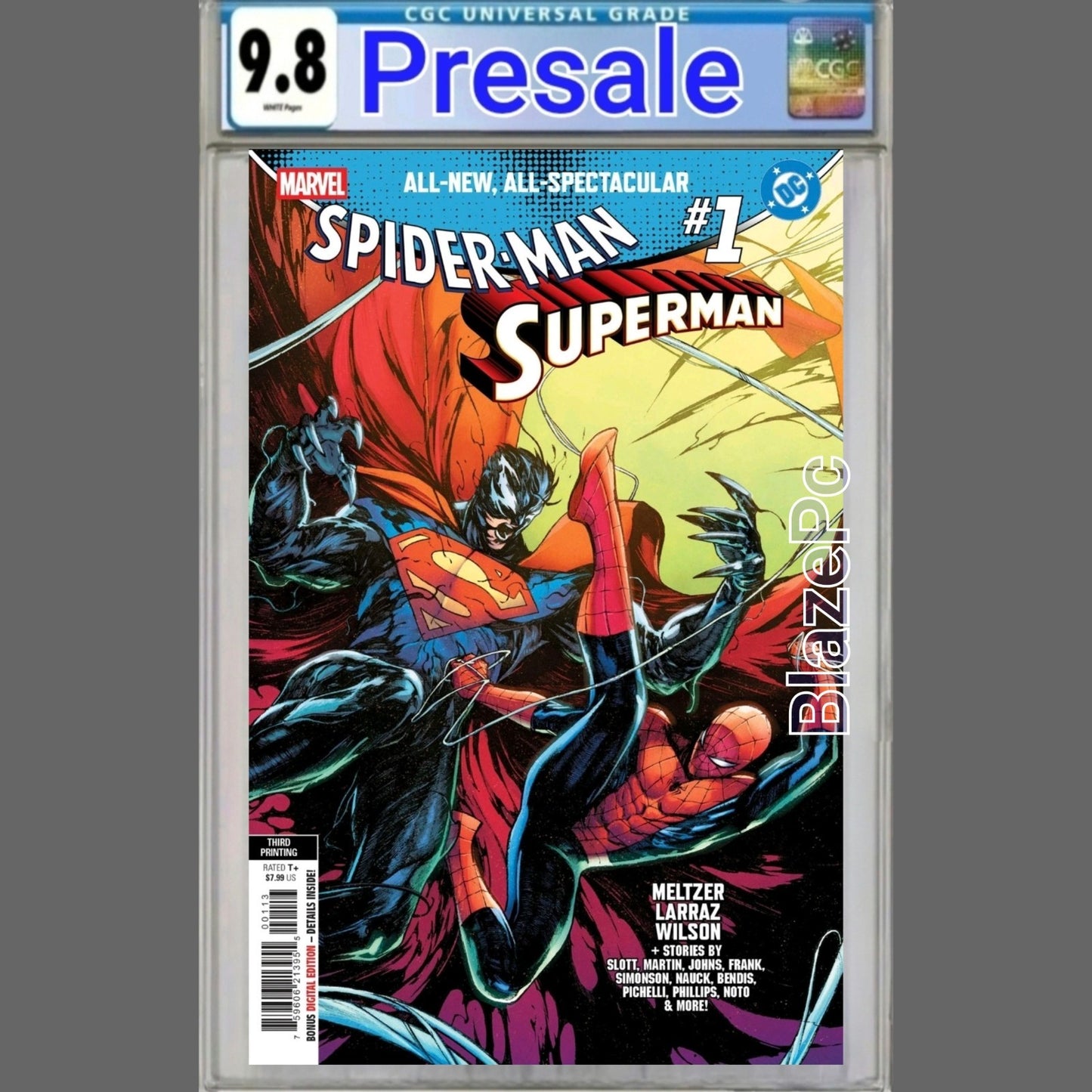 Marvel DC Spider-Man Superman #1 CGC 9.8 3rd Print Cappiccio Variant PRESALE