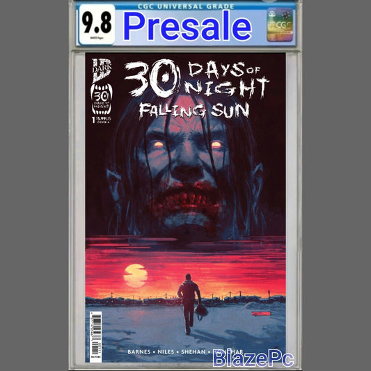 30 Days of Night Falling Sun #1 CGC 9.8 Cover A Chris Shehan IDW 2025 PRESALE