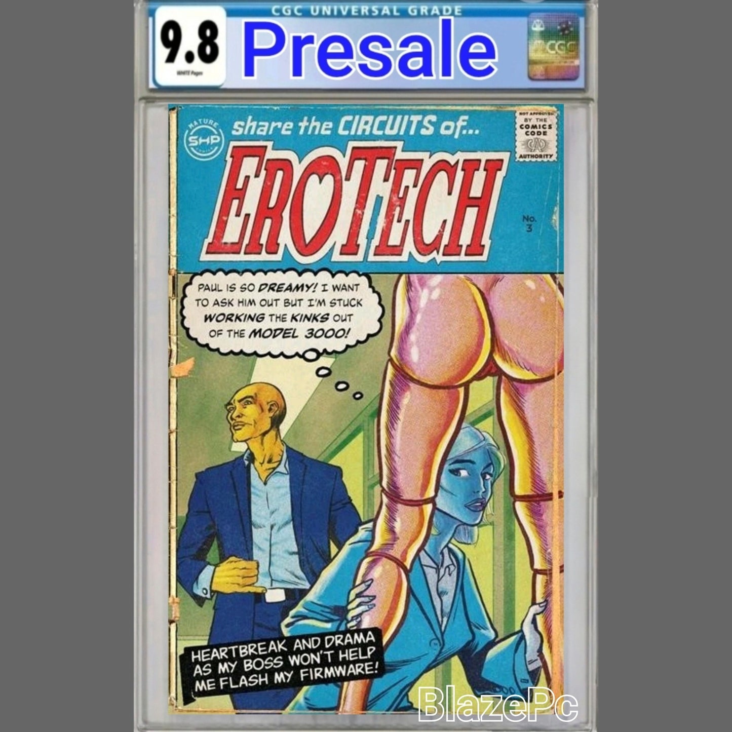 Erotech #3 CGC 9.8 Cover A 1st Print Massive Publishing 2026 PRESALE