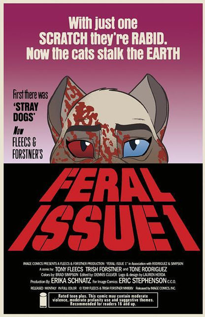 Feral #1 Cover A B C Variant Set or 1:10 1:25 1:50 1:100 Options Image 2024 NM