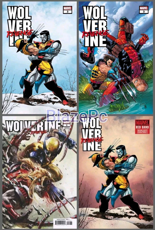 Wolverine Revenge #3 Cover A B C Red Bag Variant Set Options Marvel 2024 NM