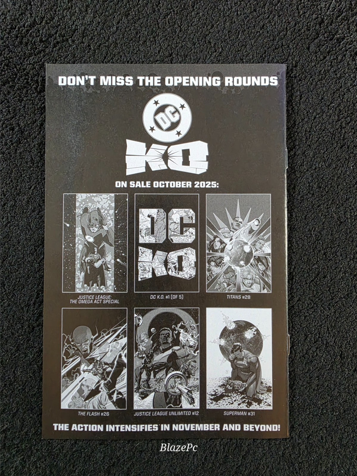 DC KO #1 Preview Ashcan Comic SDCC 2025 Exclusive Limited Edition NM