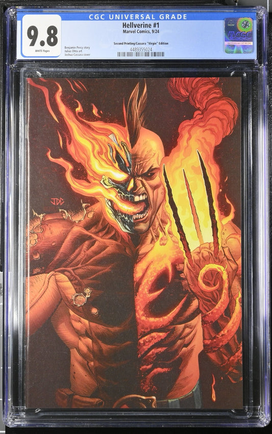 Hellverine #1 CGC 9.8 1:25 Joshua Cassara VIRGIN 2nd Print Variant Marvel 2024
