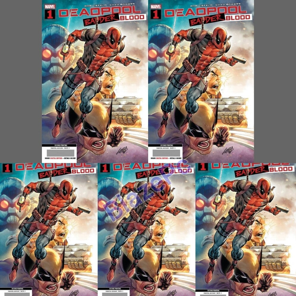 Deadpool Badder Blood #1 2nd Print Variant Bundle Options Liefeld 2023 NM