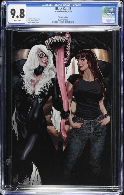 Black Cat #7 CGC 9.8 1:50 Adam Hughes VIRGIN Variant 1st Print Marvel 2026