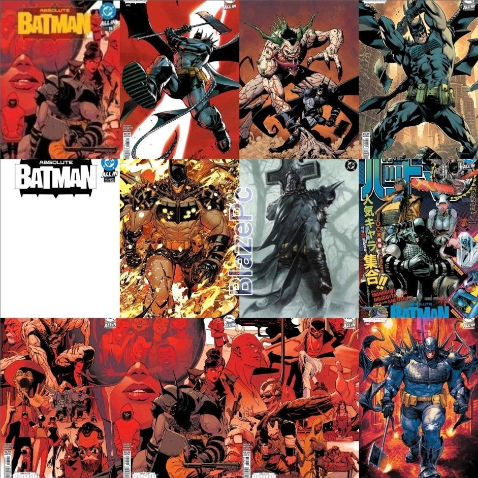 Absolute Batman #25 A B C D E F G H I J L Variant Set 1:25 Options Presale 10/28