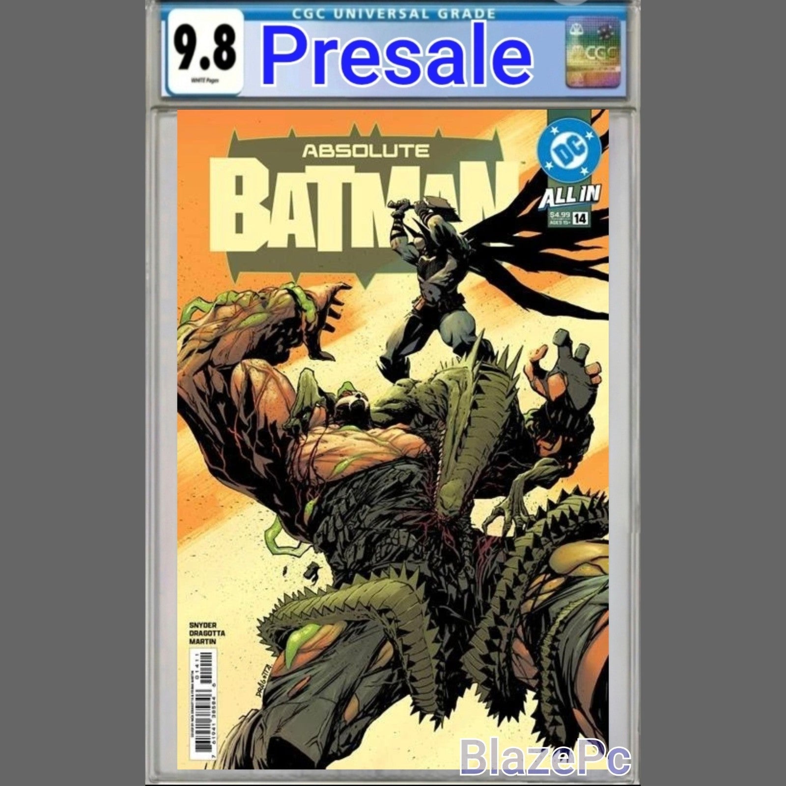 Absolute Batman #14 CGC 9.8 Nick Dragotta Cover A Catwoman DC 2025 PRESALE