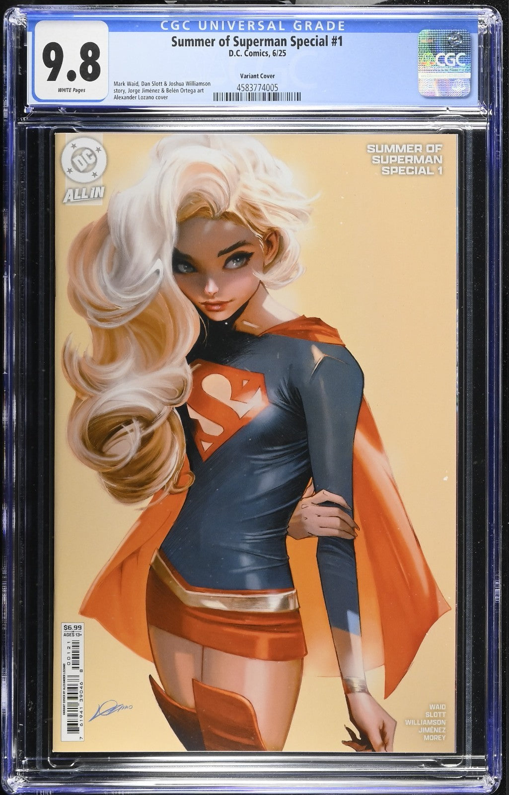 Summer of Superman Special #1 CGC 9.8 1st Print Lozano Variant DC Comics 2025