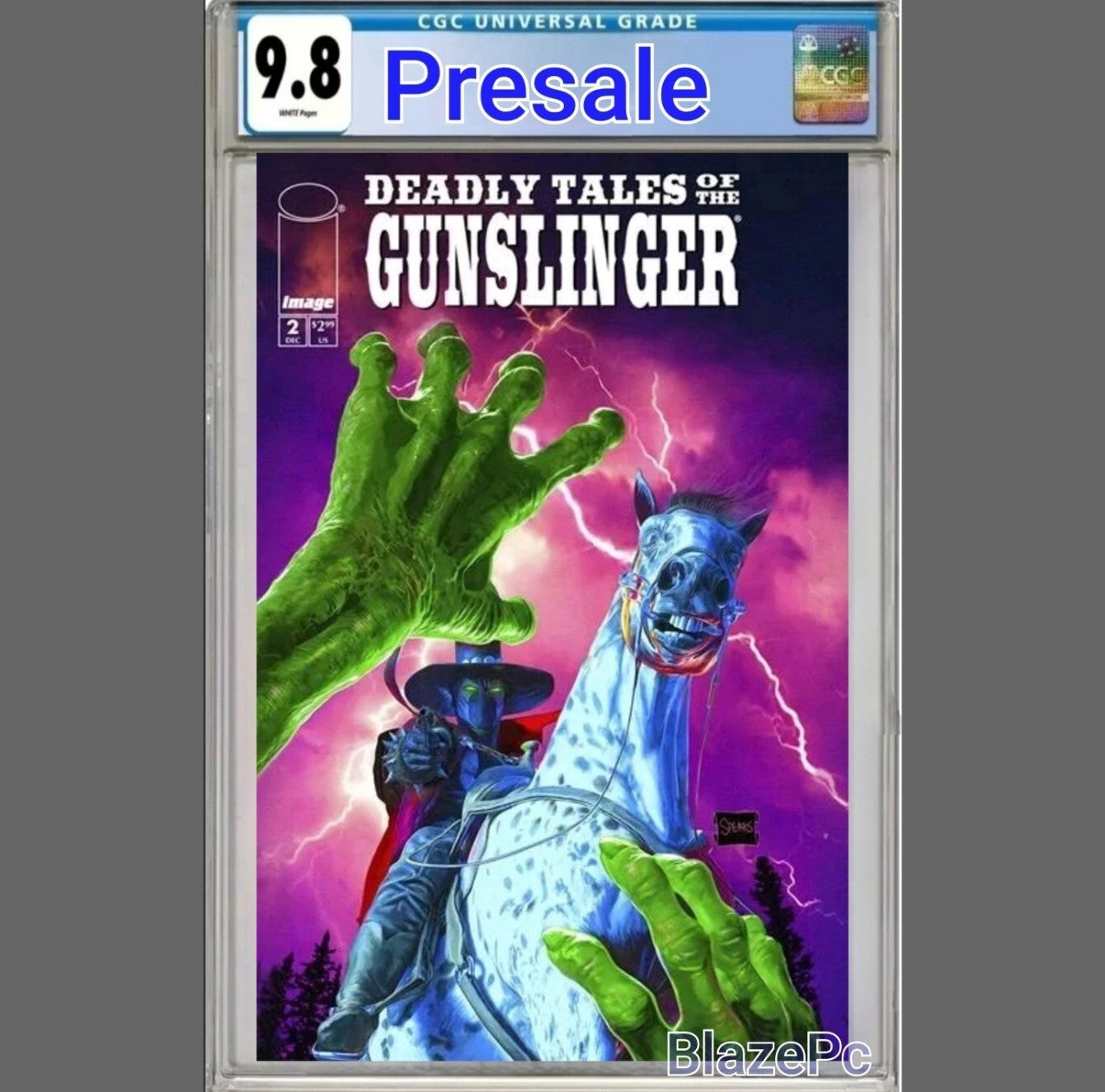 Deadly Tales of Gunslinger Spawn #2 CGC 9.8 Mark Spears Cover B Variant PRESALE