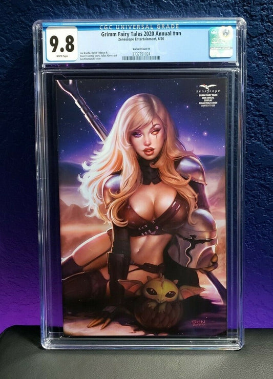 Grimm Fairy Tales 2020 Annual CGC 9.8 SUN Cover O Variant Baby Mandalorian Grogu