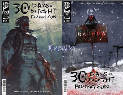 30 Days of Night Falling Sun #2 Cover A B Variant Set 1:15 Options Presale 12/17