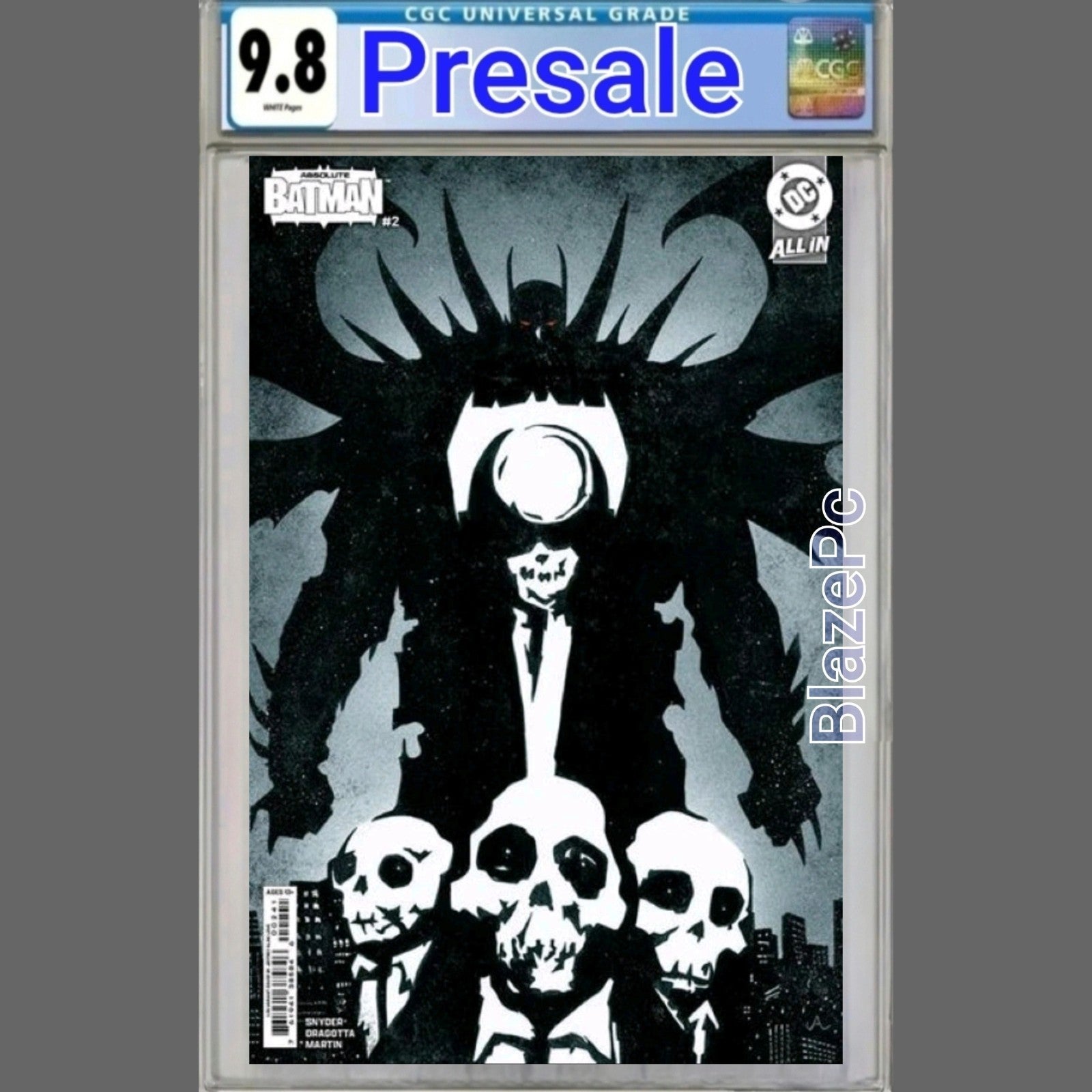 Absolute Batman #2 CGC 9.8 1:25 Jeffrey Love Cover D Variant Snyder DC PRESALE