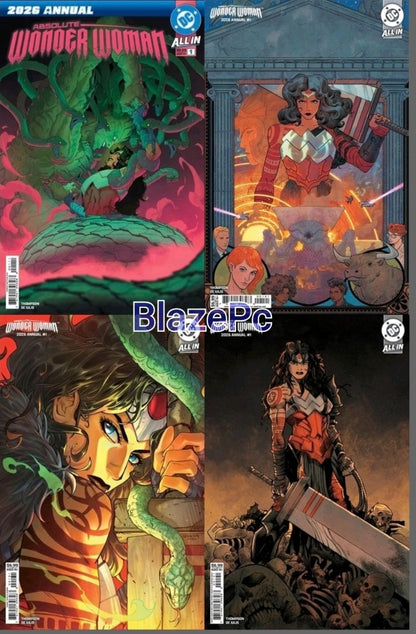 Absolute Wonder Woman Annual #1 Cover A B C D Variant Set Options Presale 2/11