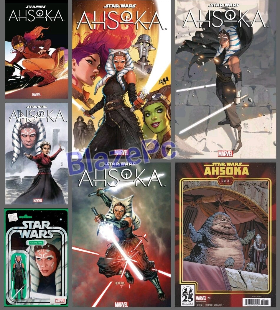 Star Wars Ahsoka #1 Cover A B C D E F G Variant Set or 1:10 1:25 1:100 2024 NM