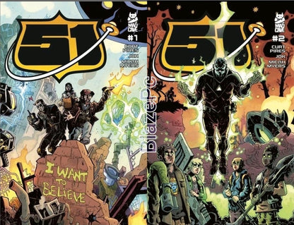 51 #1 2nd Print #2 1st Print Variant Set Options Mad Cave Studios Presale 4/29