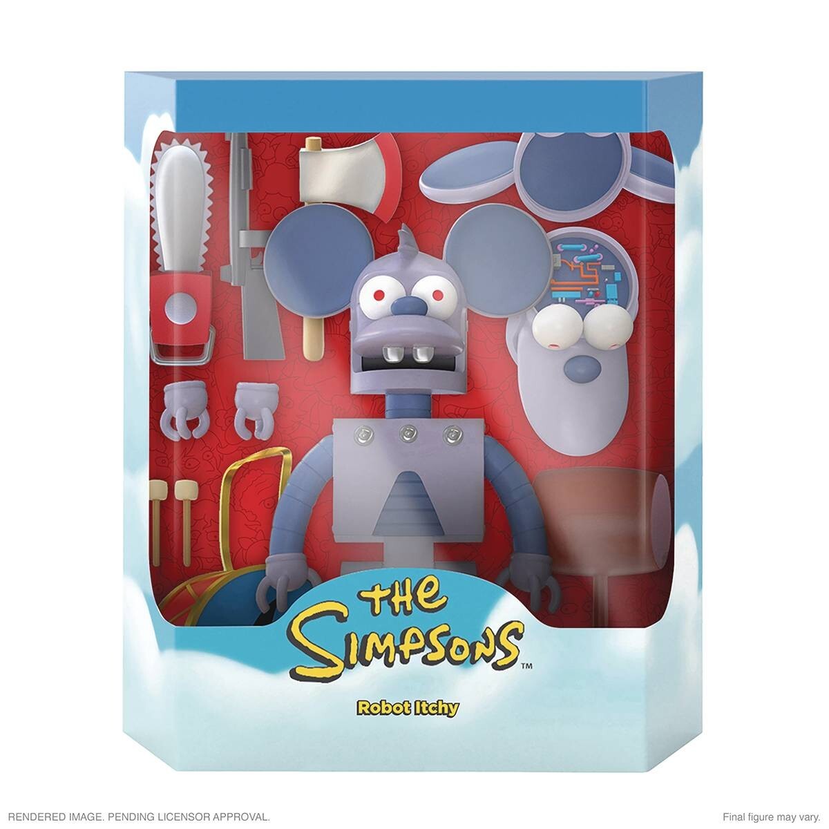 Simpsons Ultimates Wave 1 Set Space Homer Moe Robot Itchy Scratchy Poochie