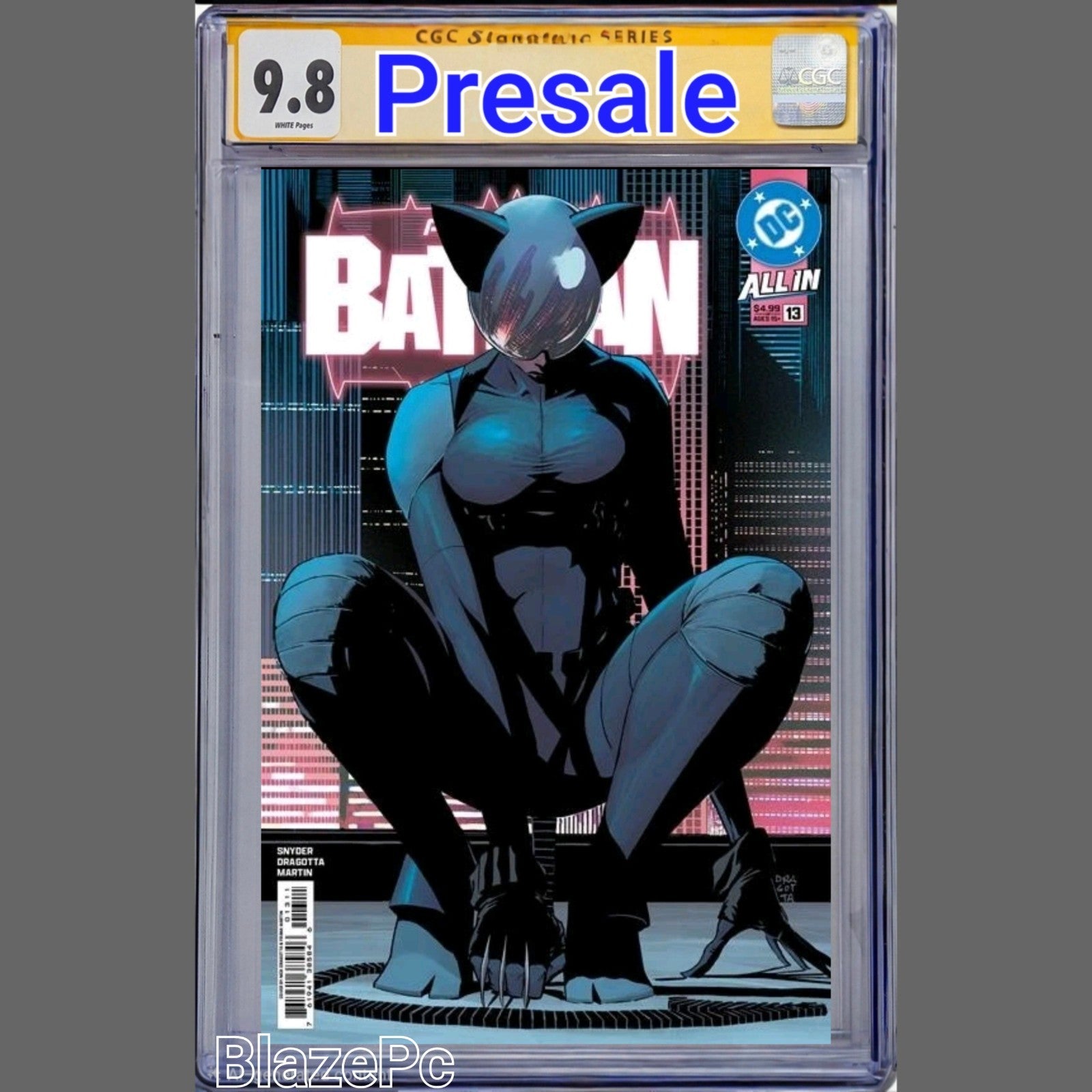 Absolute Batman #13 CGC SS 9.8 A 1st Print SIGNED By Snyder and Dragotta PRESALE