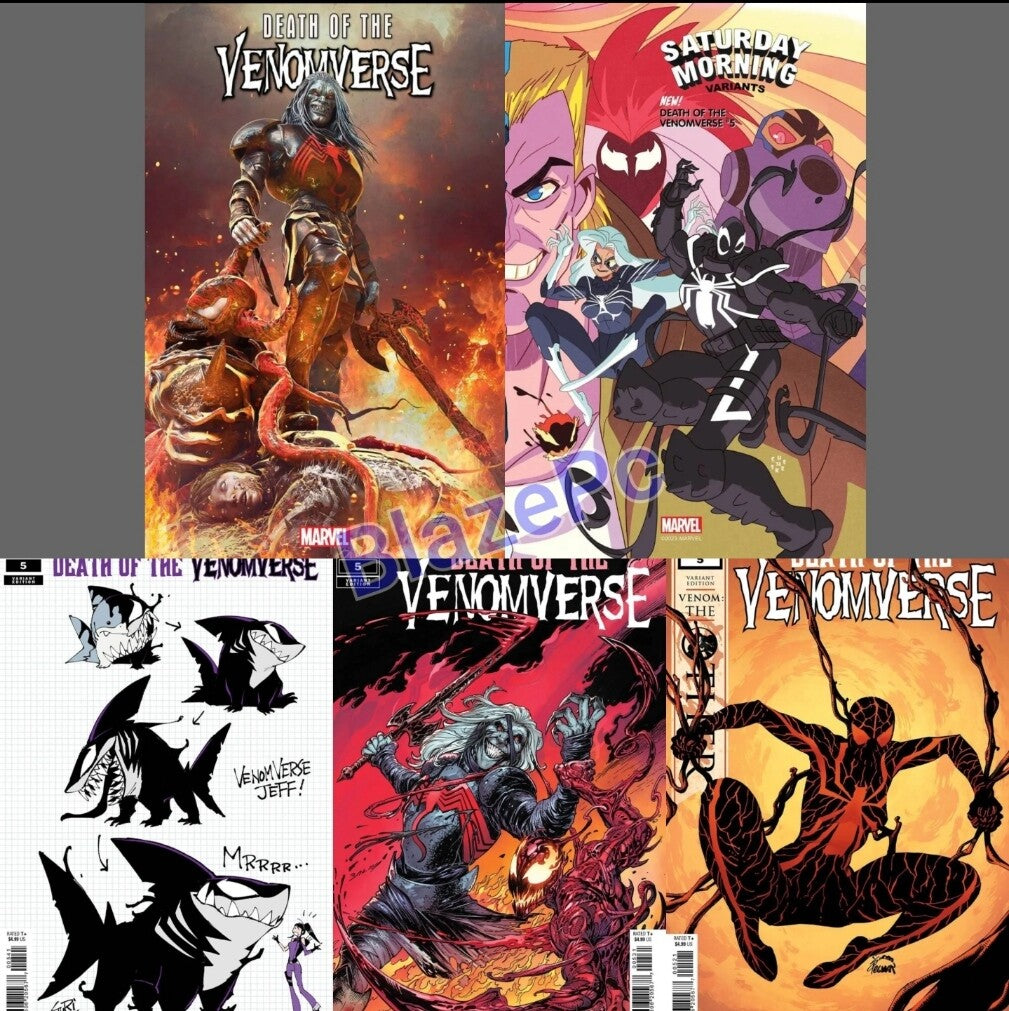 Death of the Venomverse #5 Cover A B C D E Variant Set or 1:10 Options 2023 NM
