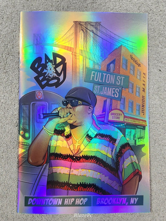 Downtown Hip Hop Biggie Smalls Notorious Chrome Foil Karych Comic Art Book
